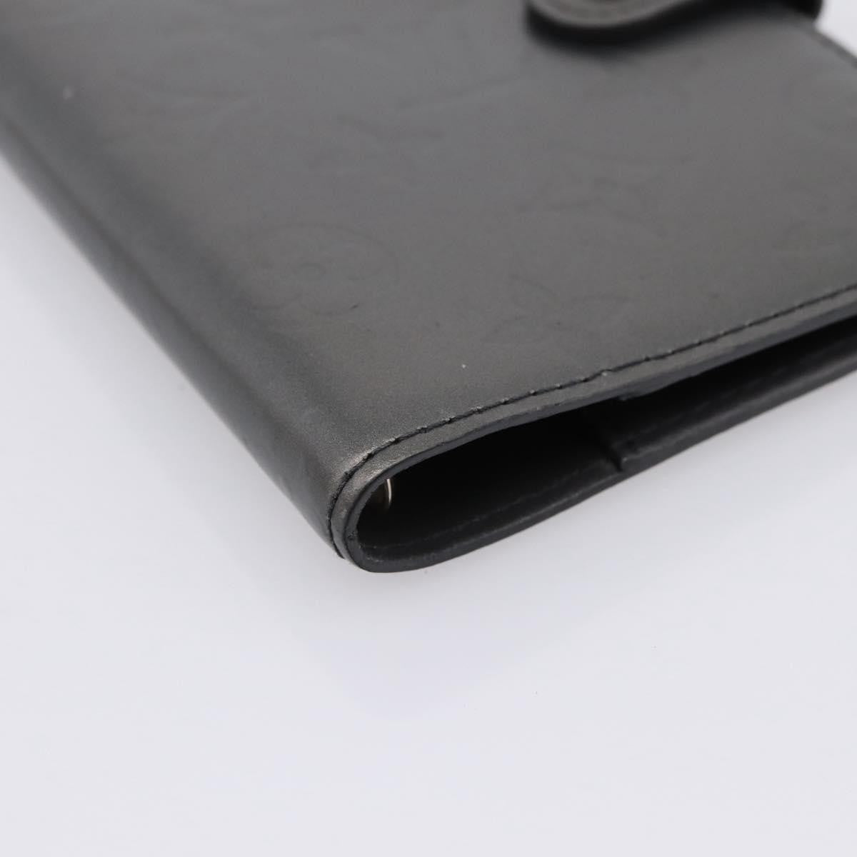 Louis Vuitton Agenda Cover Monogram Empreinte Leather Gray Canvas Wallets Accessory (Pre-Owned)