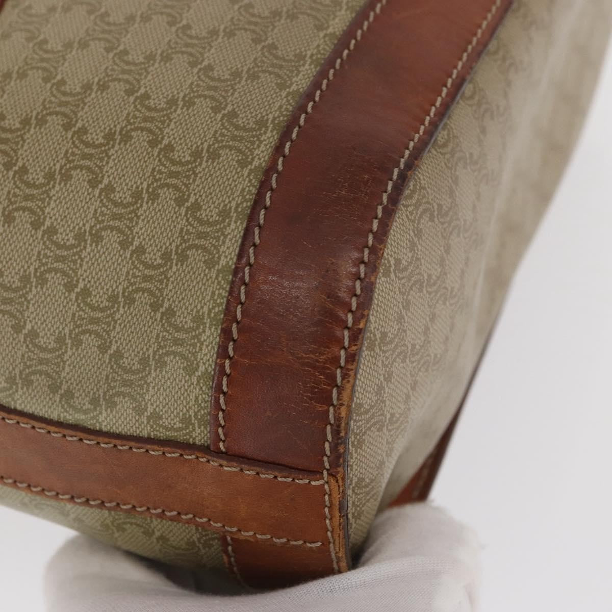 Celine Vintage Macadam Canvas Beige Canvas Backpack Bag (Pre-Owned)