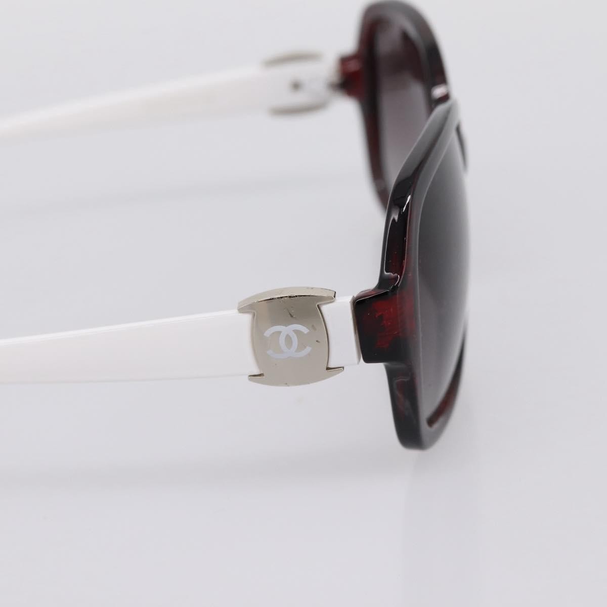 Chanel Logo Cc Plastic White Plastic Sunglasse Accessory (Pre-Owned)
