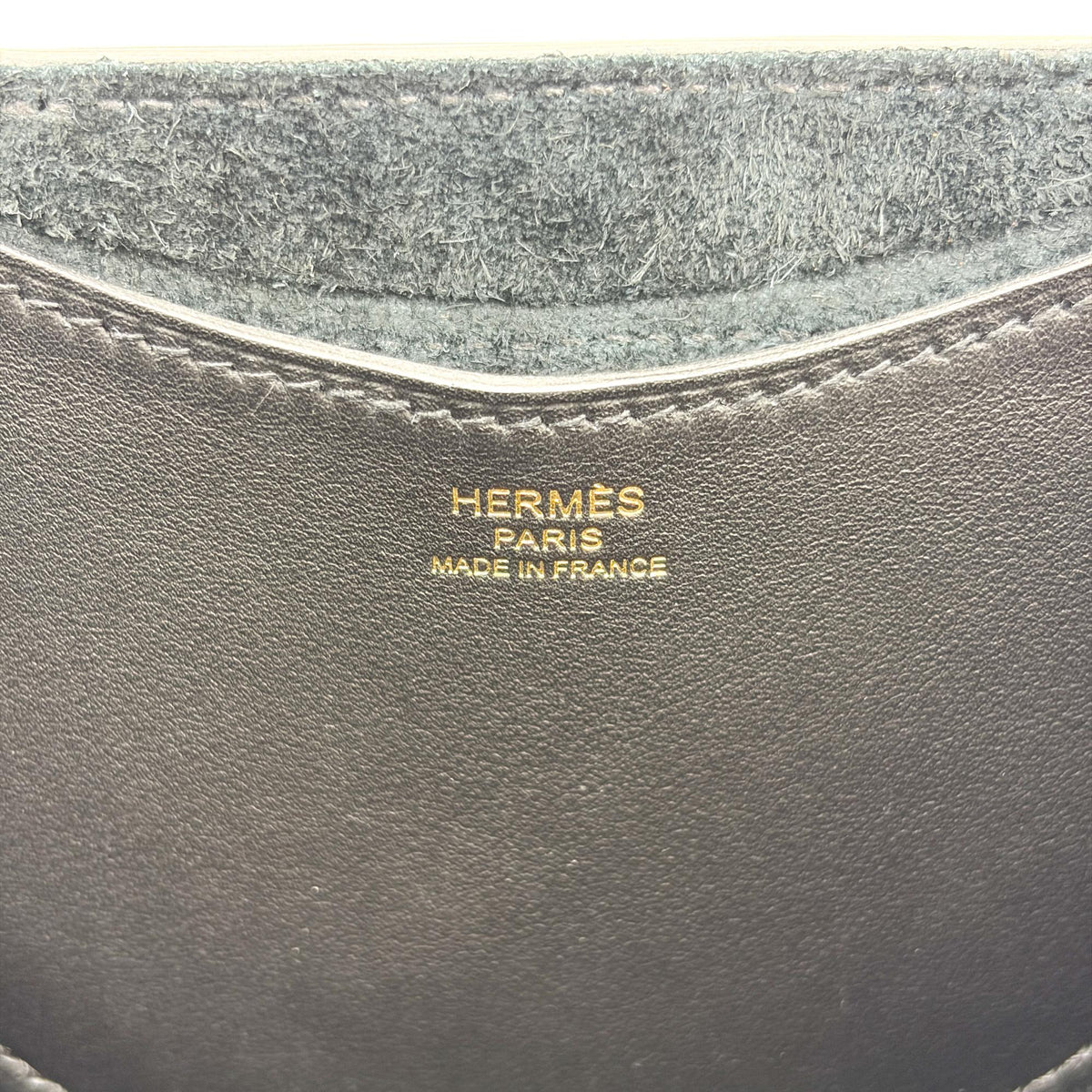 Hermes In-The-Loop Clemence With Swift Black Leather Handbag (Pre-Owned)