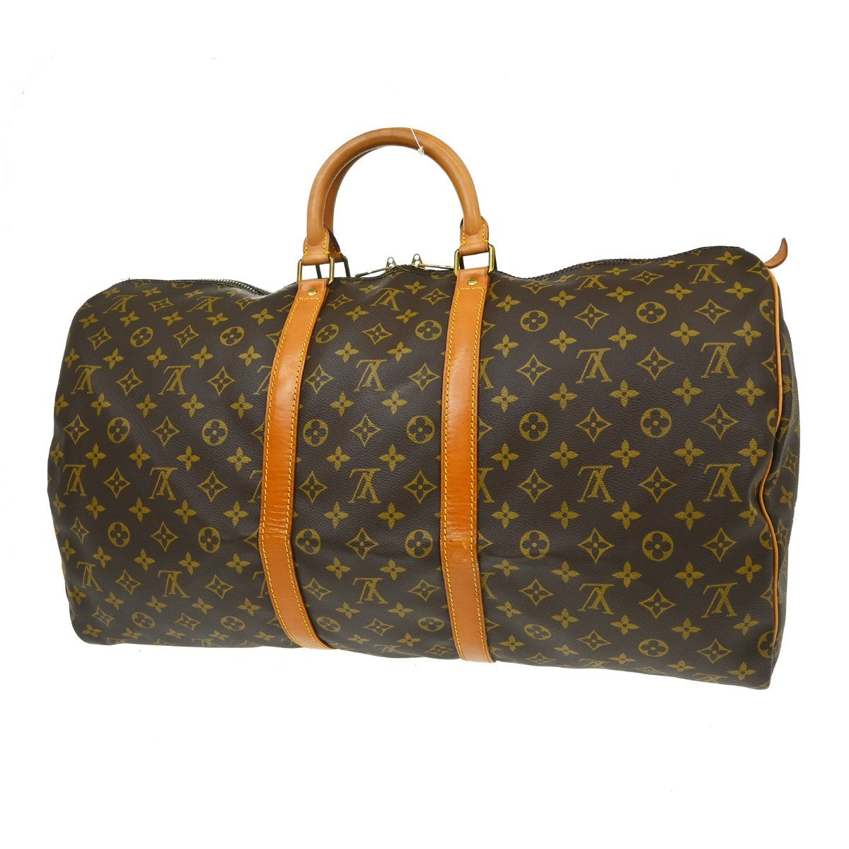 Louis Vuitton Keepall Monogram Canvas Brown Canvas Handbag (Pre-Owned)