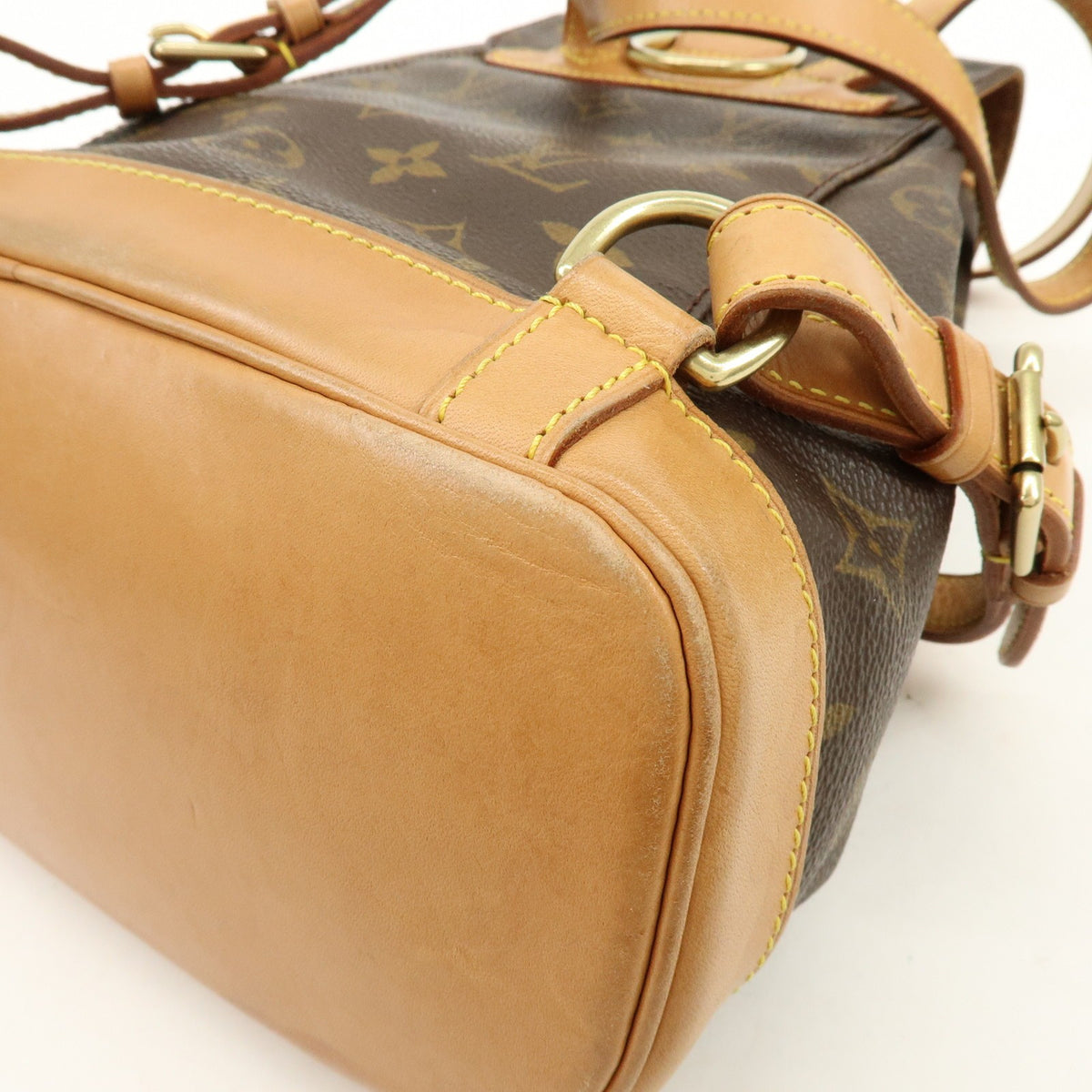 Louis Vuitton Vintage Montsouris Monogram Canvas Brown Canvas Backpack Bag (Pre-Owned)