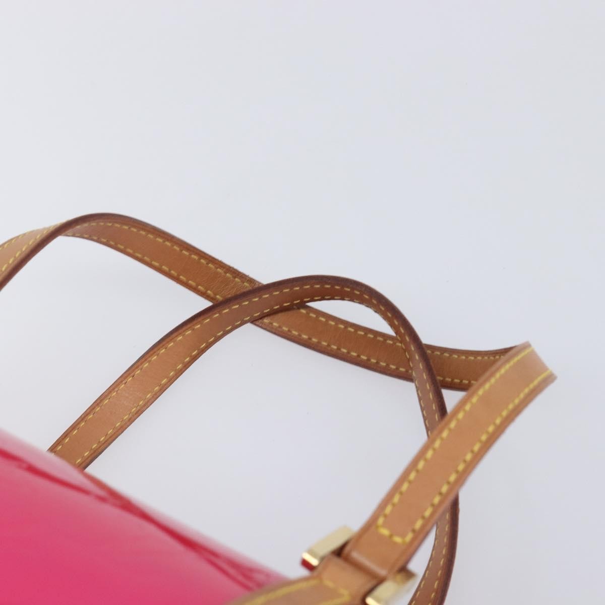 Louis Vuitton Bedford Monogram Vernis Pink Patent_Leather Handbag (Pre-Owned)