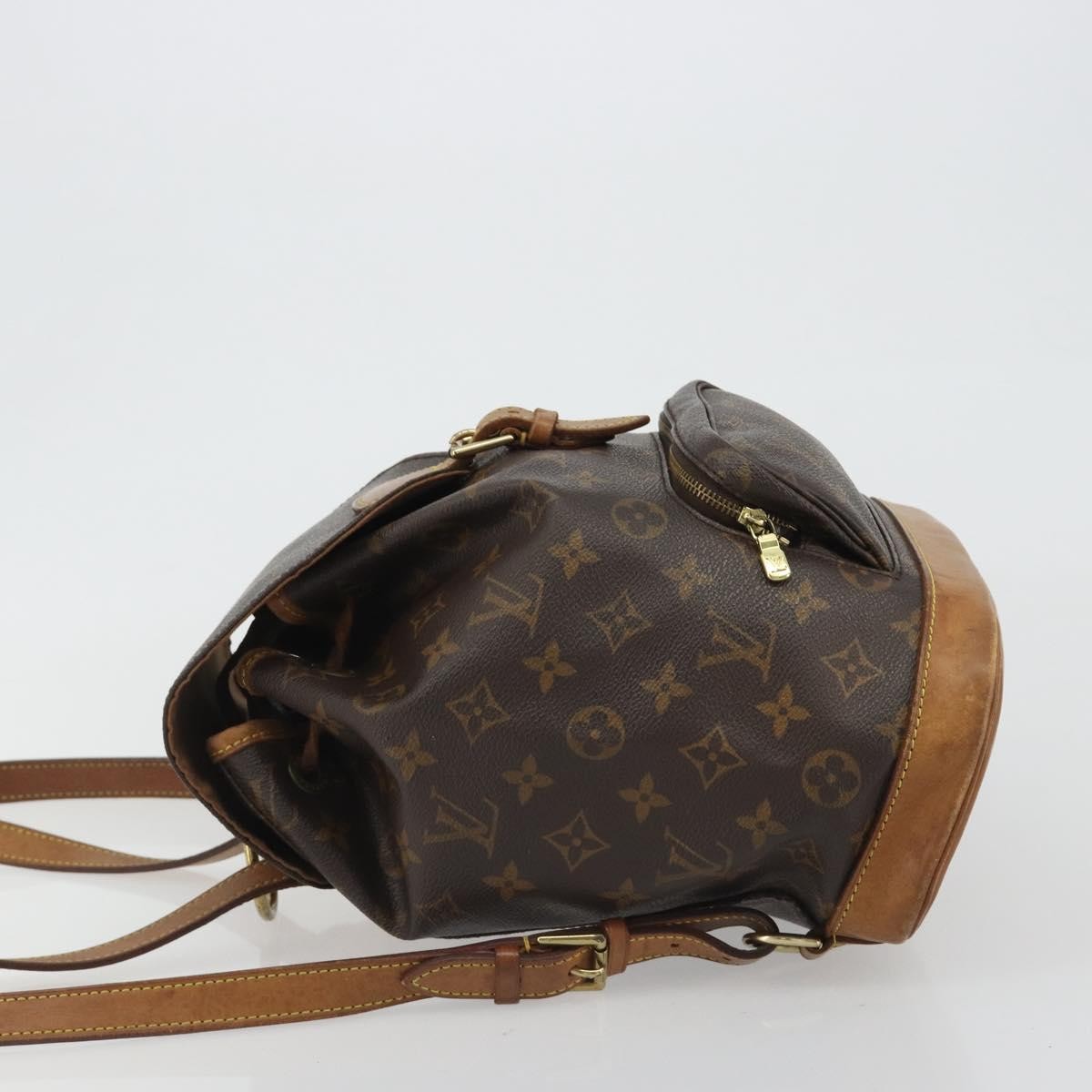 Louis Vuitton Vintage Montsouris Monogram Canvas Brown Canvas Backpack Bag (Pre-Owned)