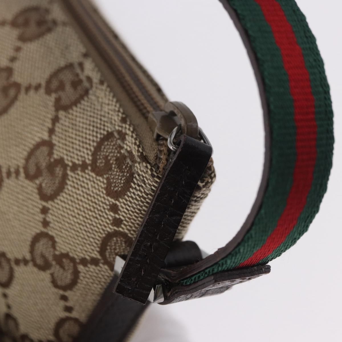 Gucci Gg Tiger Gg Canvas Beige Canvas Clutche & Pouche Bag (Pre-Owned)