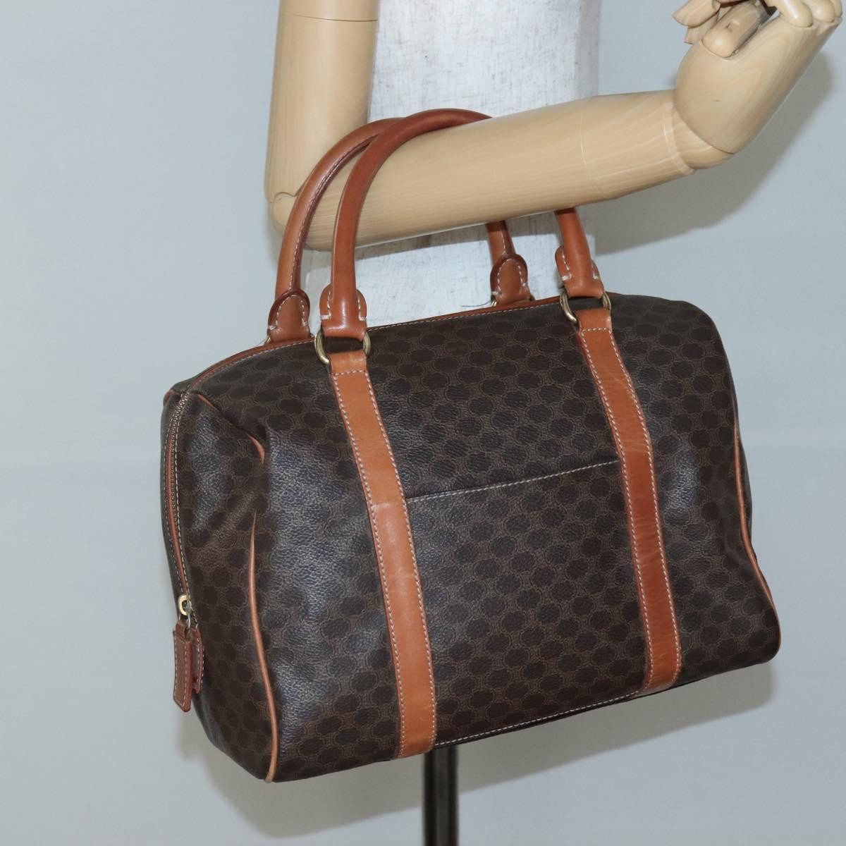 Celine Macadam Macadam With Leather Brown Canvas Bag (Pre-Owned)