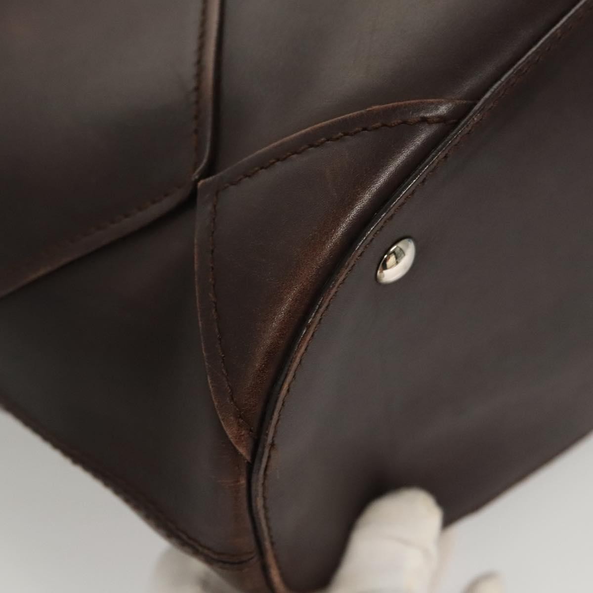 Salvatore Ferragamo Vintage Leather Brown Leather Shoulder Bag Bag (Pre-Owned)