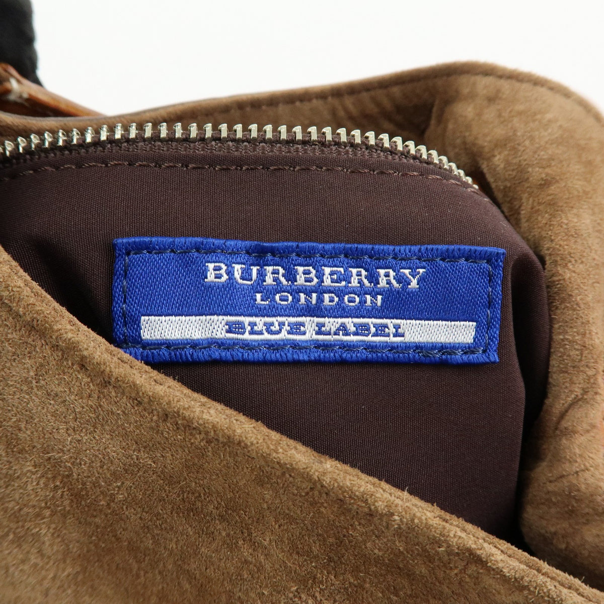 Burberry Blue Label Suede Brown Suede Shoulder Bag Bag (Pre-Owned)
