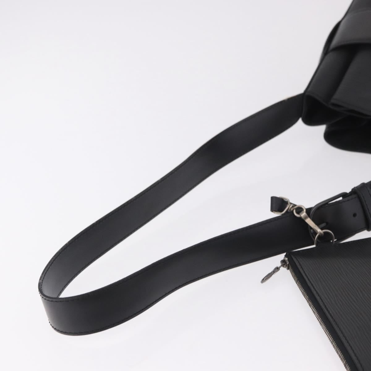 Louis Vuitton Vintage Sac D'epaule Epi Leather Black Leather Shoulder Bag Bag (Pre-Owned)