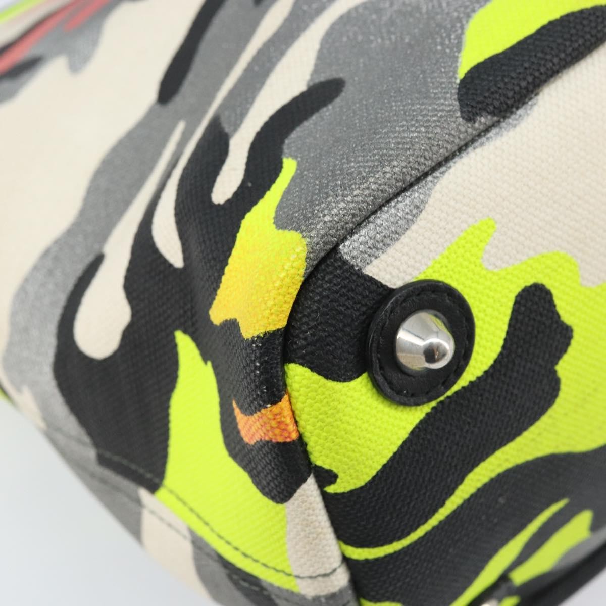 Christian Dior Open Limited Edition Anselm Reyle Camouflage Canvas Multicolour Canvas Tote Bag Bag (Pre-Owned)