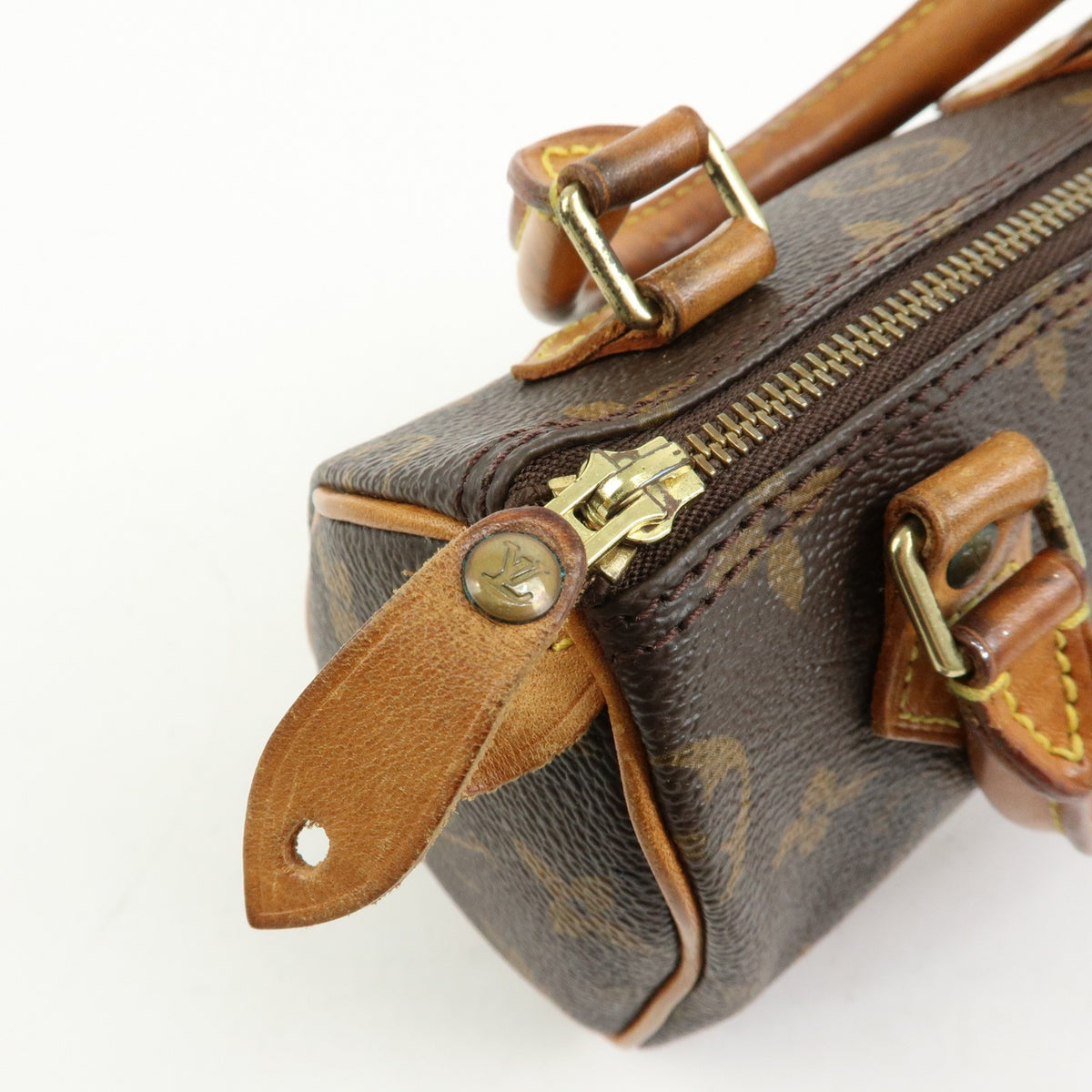 Louis Vuitton Speedy Mini Hl Monogram Canvas Brown Canvas Handbag (Pre-Owned)