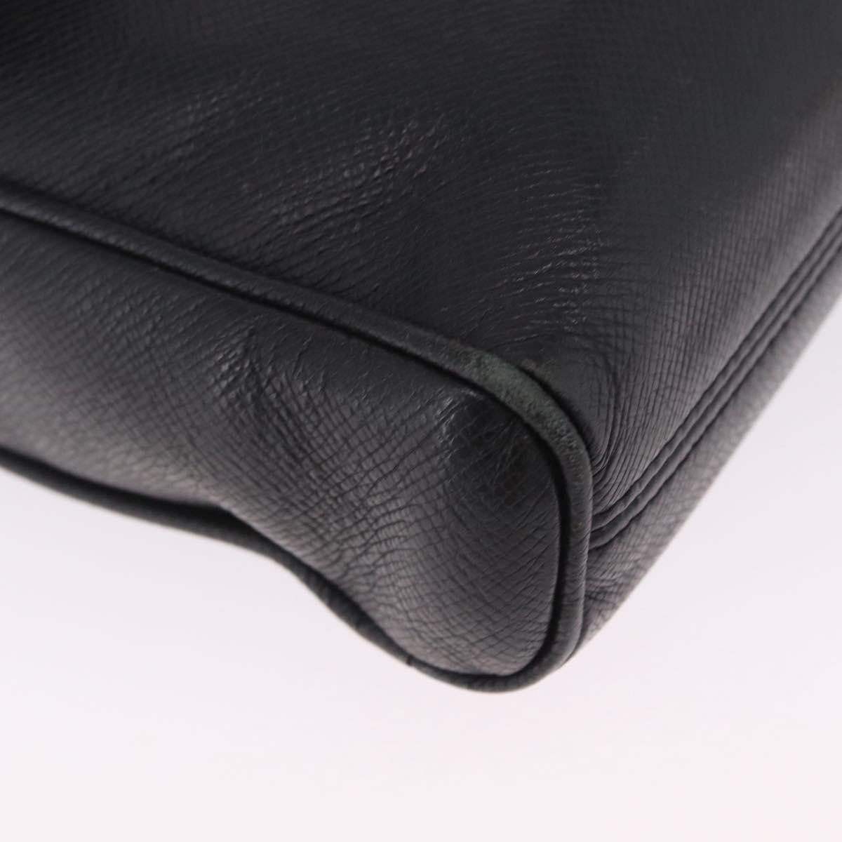 Louis Vuitton Alex Messenger Taiga Leather Black Leather Handbag (Pre-Owned)