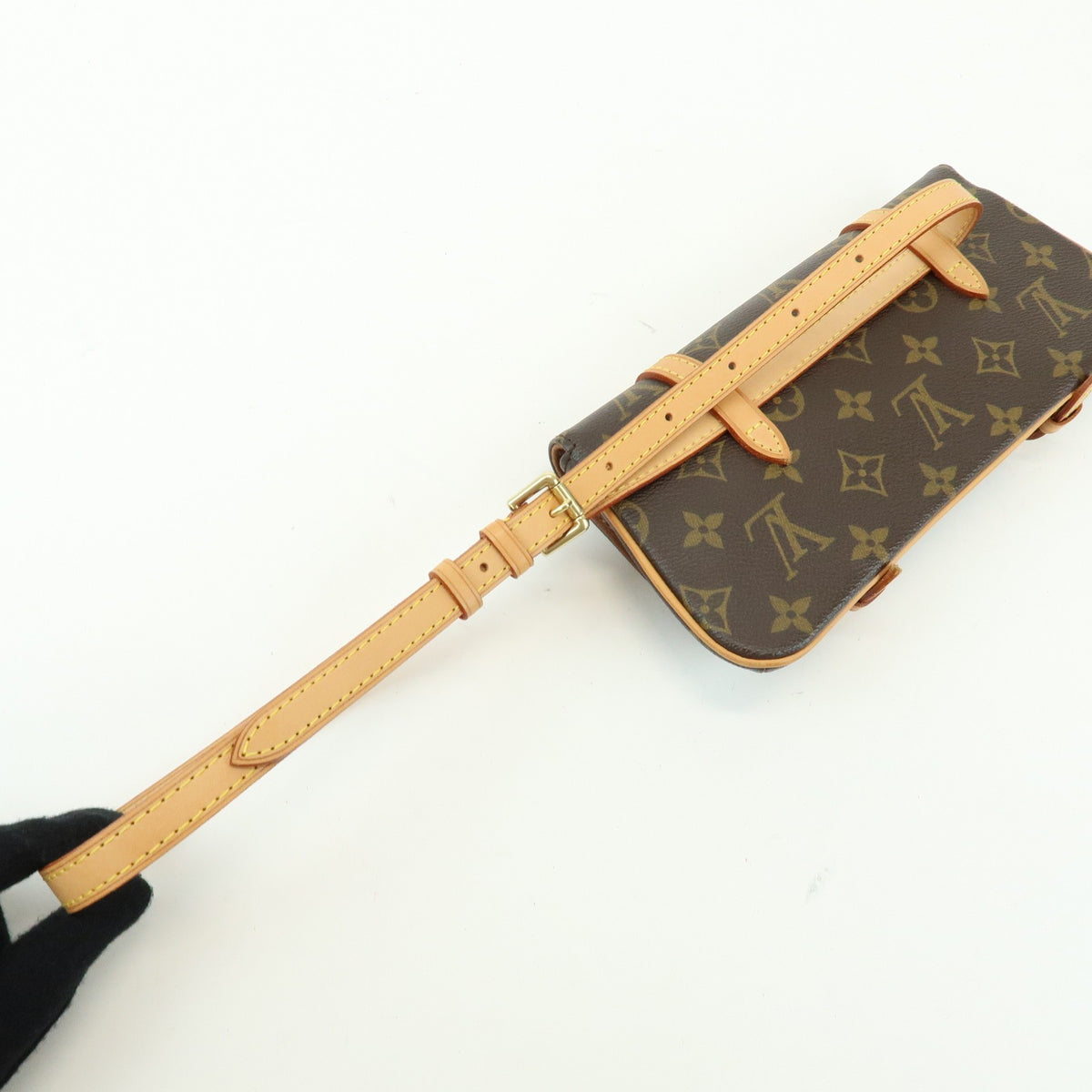 Louis Vuitton Marelle Waist Monogram Canvas Brown Canvas Handbag (Pre-Owned)