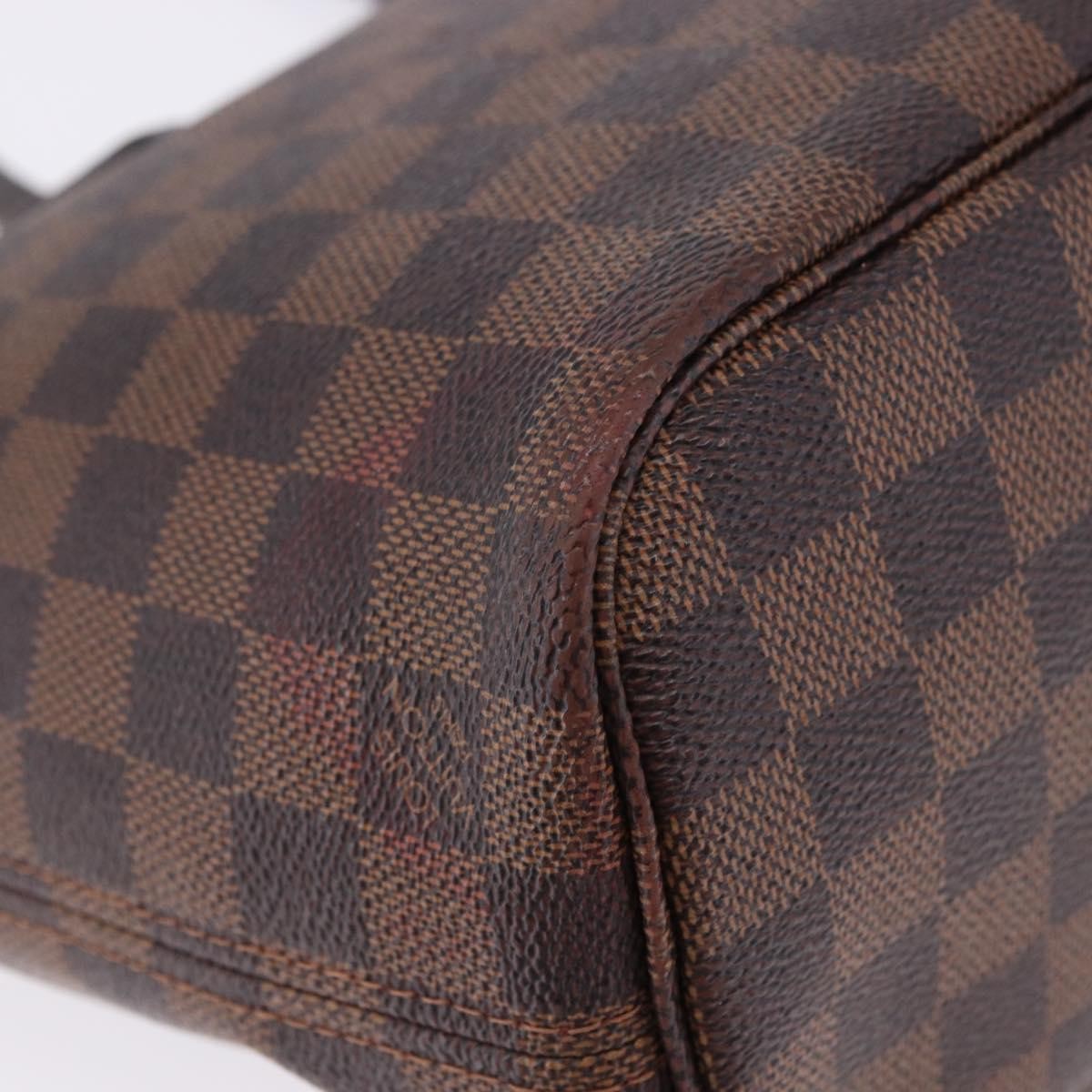 Louis Vuitton Neverfull Damier Brown Canvas Tote Bag Bag (Pre-Owned)