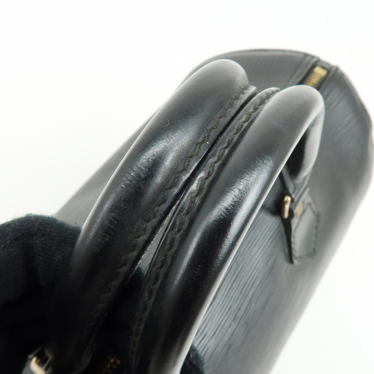 Louis Vuitton Speedy Epi Leather Black Leather Handbag (Pre-Owned)