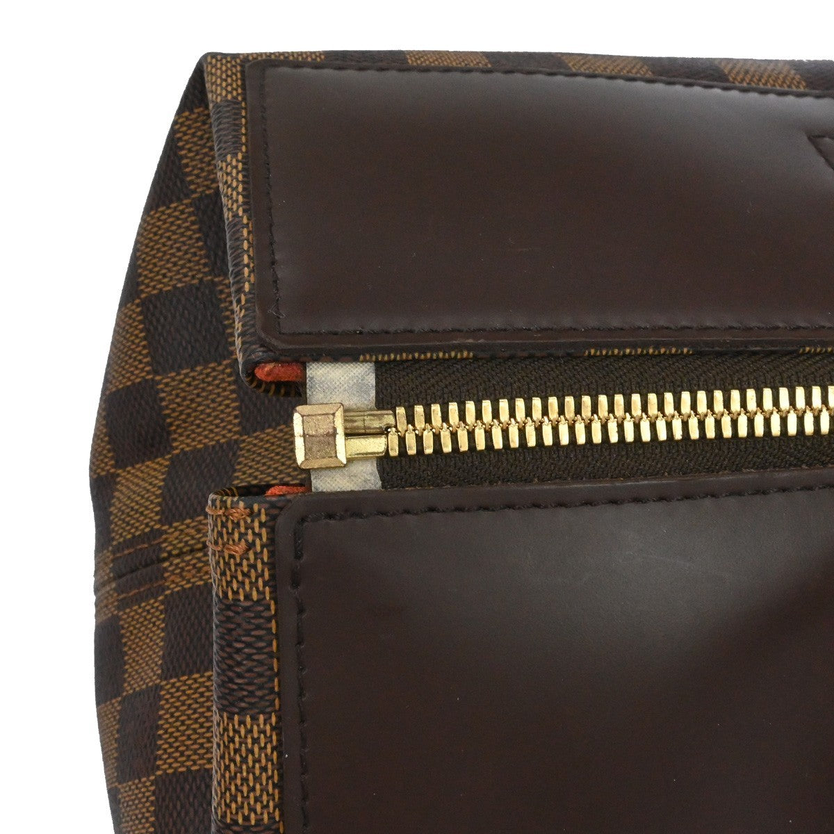 Louis Vuitton Greenwich Travel Damier Ebene Brown Canvas Handbag (Pre-Owned)