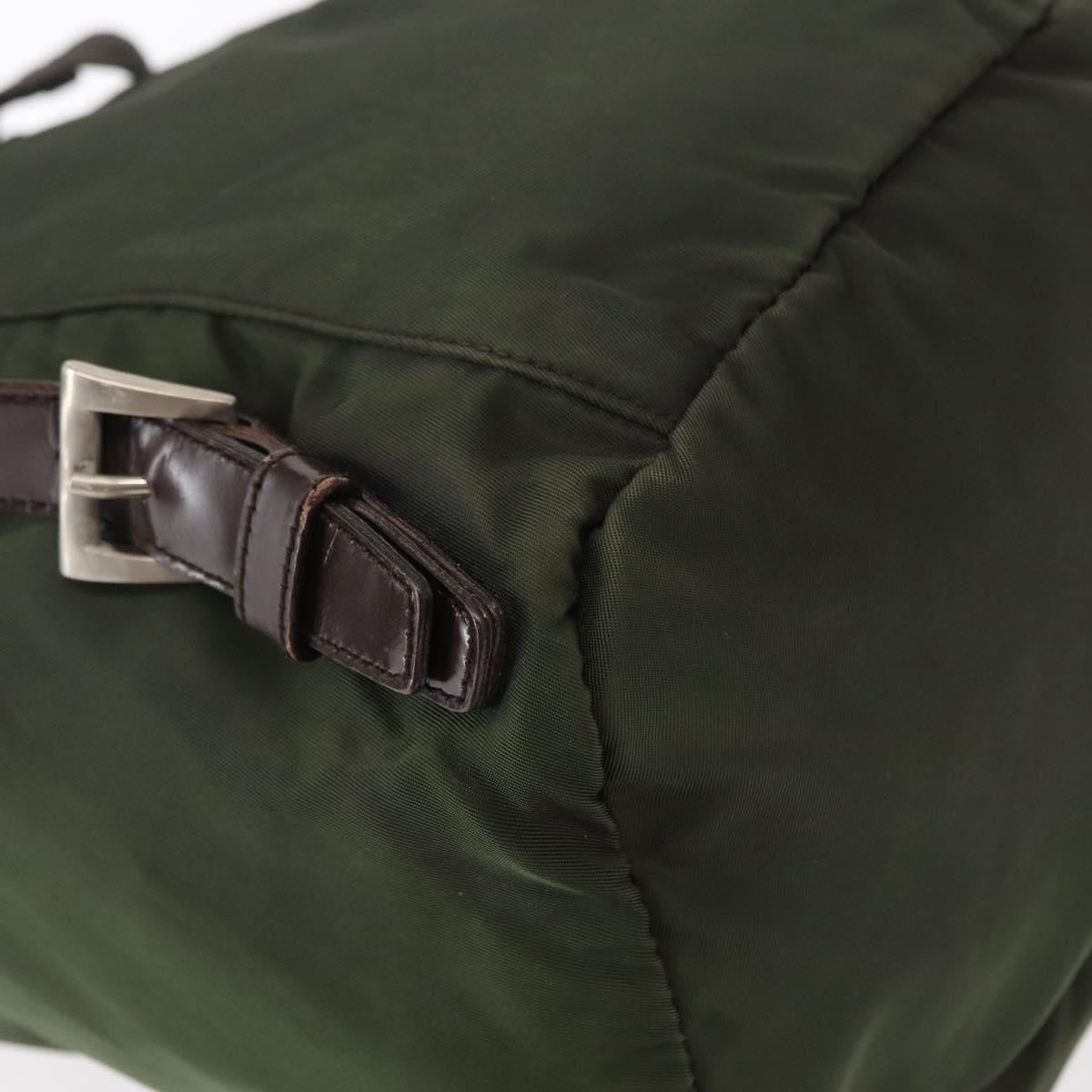 Prada Front Pocket Tessuto Khaki Nylon Backpack Bag (Pre-Owned)