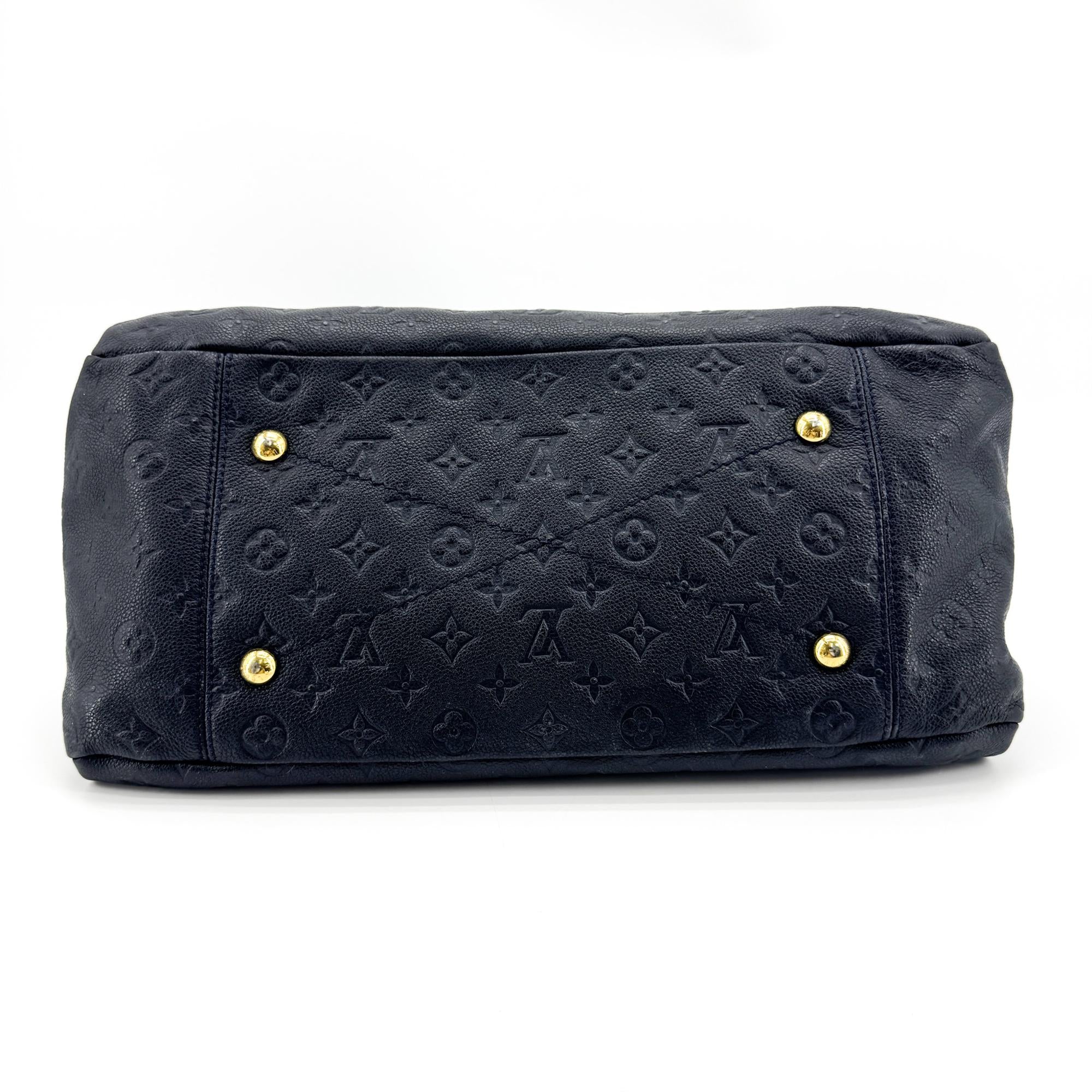 Louis Vuitton Artsy Monogram Empreinte Leather Black Leather Handbag (Pre-Owned)