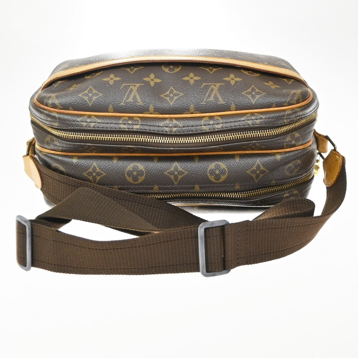 Louis Vuitton Reporter Monogram Canvas Brown Canvas Shoulder Bag Bag (Pre-Owned)