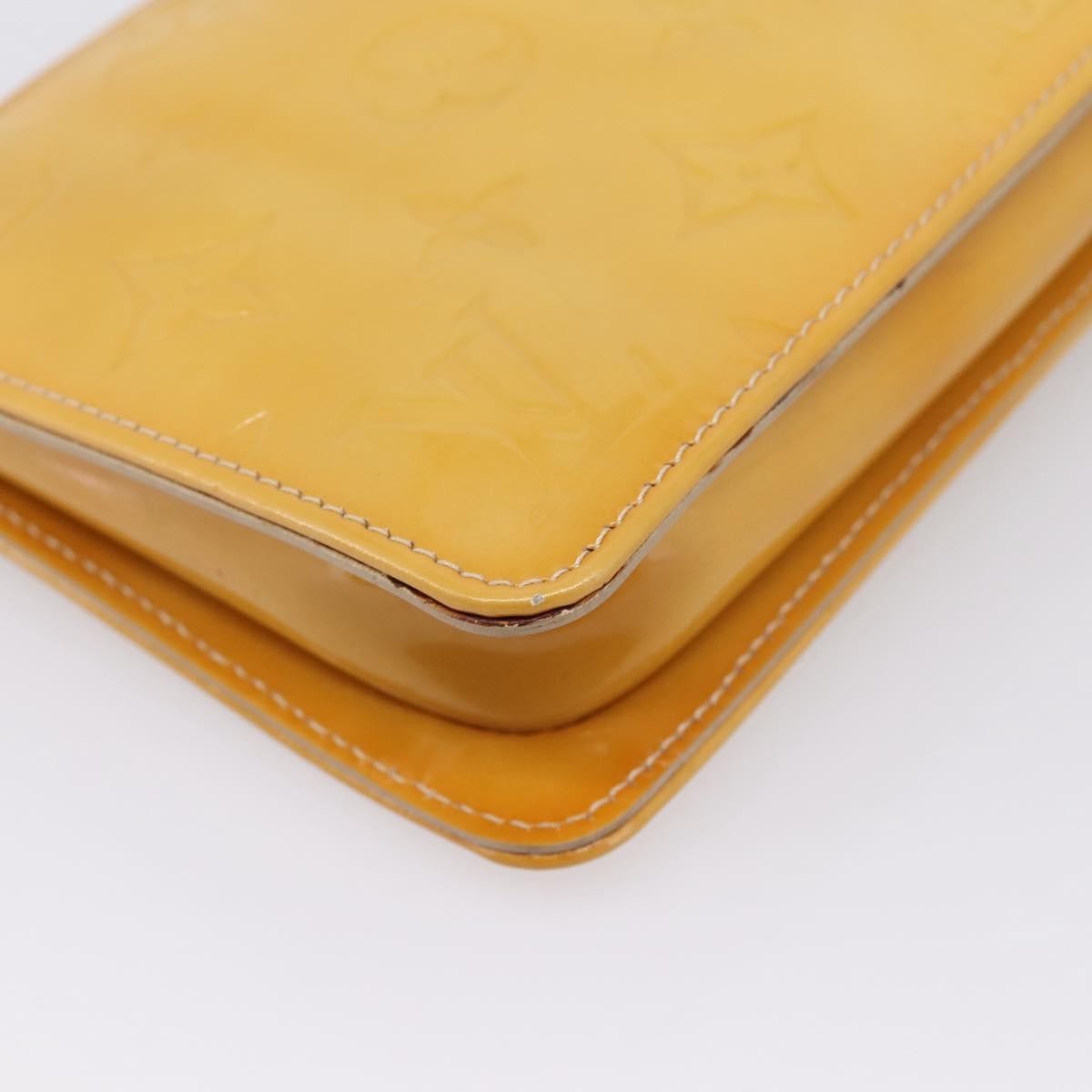 Louis Vuitton Lexington Pochette Monogram Vernis Beige Patent_Leather Clutche & Pouche Bag (Pre-Owned)