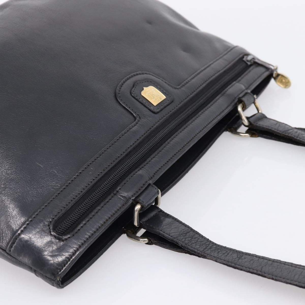 Celine Tote Leather Black Leather Tote Bag Bag (Pre-Owned)