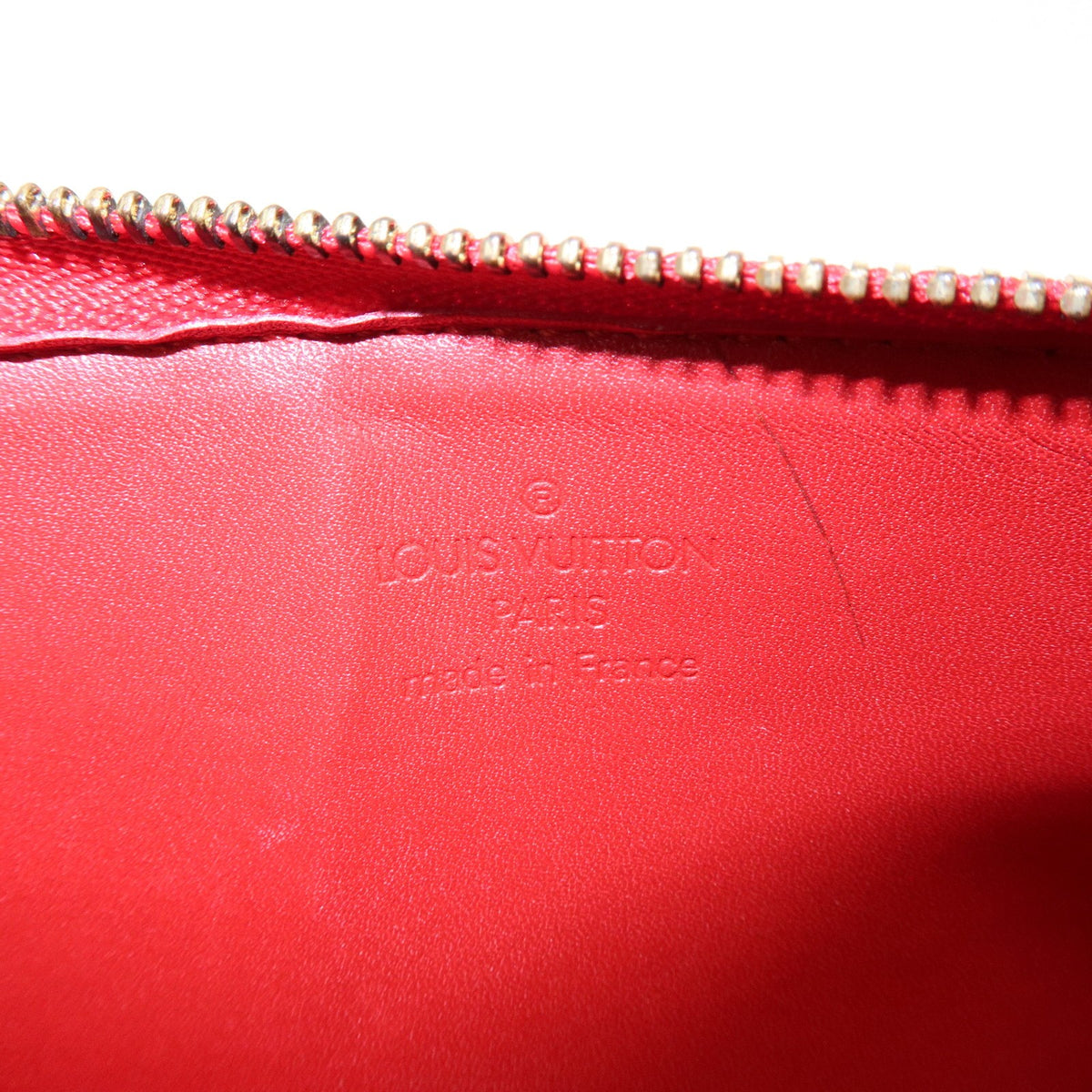 Louis Vuitton Lexington Pochette Monogram Vernis Red Patent_Leather Clutche & Pouche Bag (Pre-Owned)