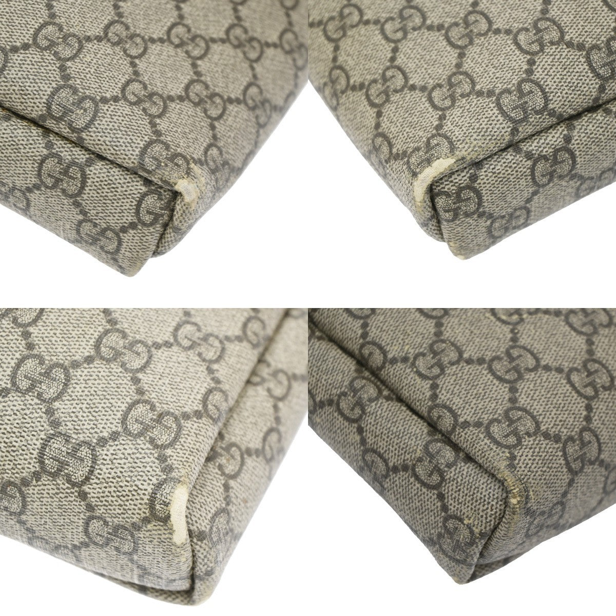 Gucci Flap Messenger Gg Coated Canvas Beige Canvas Crossbody Bag Bag (Pre-Owned)