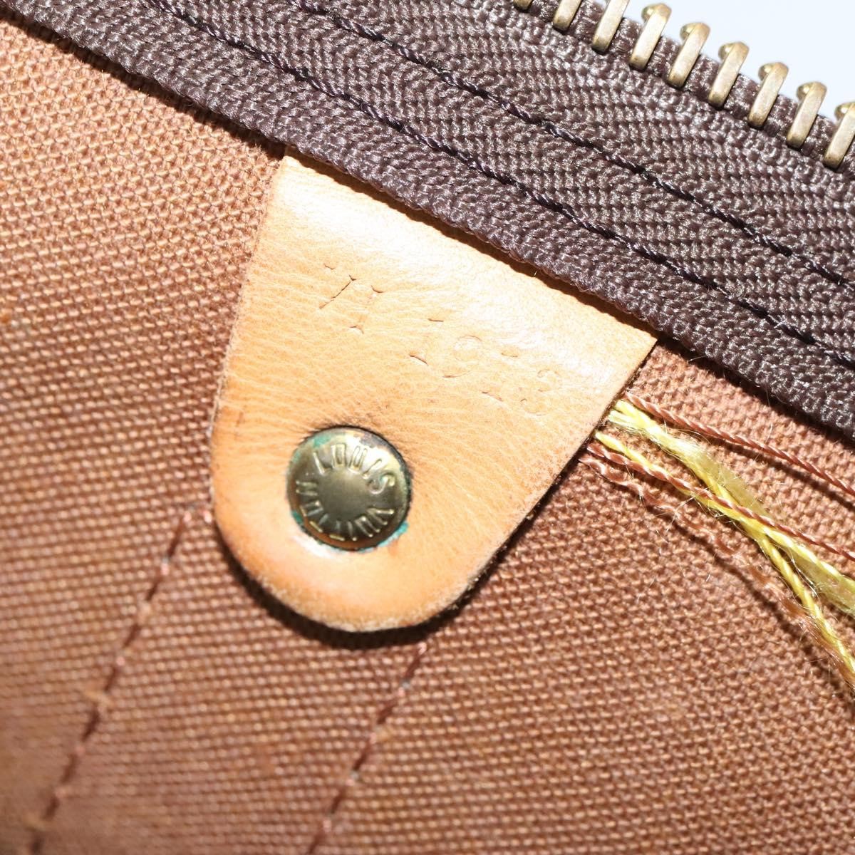 Louis Vuitton Keepall Bandouliere Monogram Canvas Brown Canvas Travel Bag Bag (Pre-Owned)