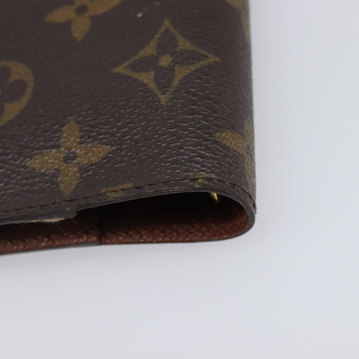 Louis Vuitton Agenda Cover Monogram Canvas Brown Canvas Briefcase Bag (Pre-Owned)