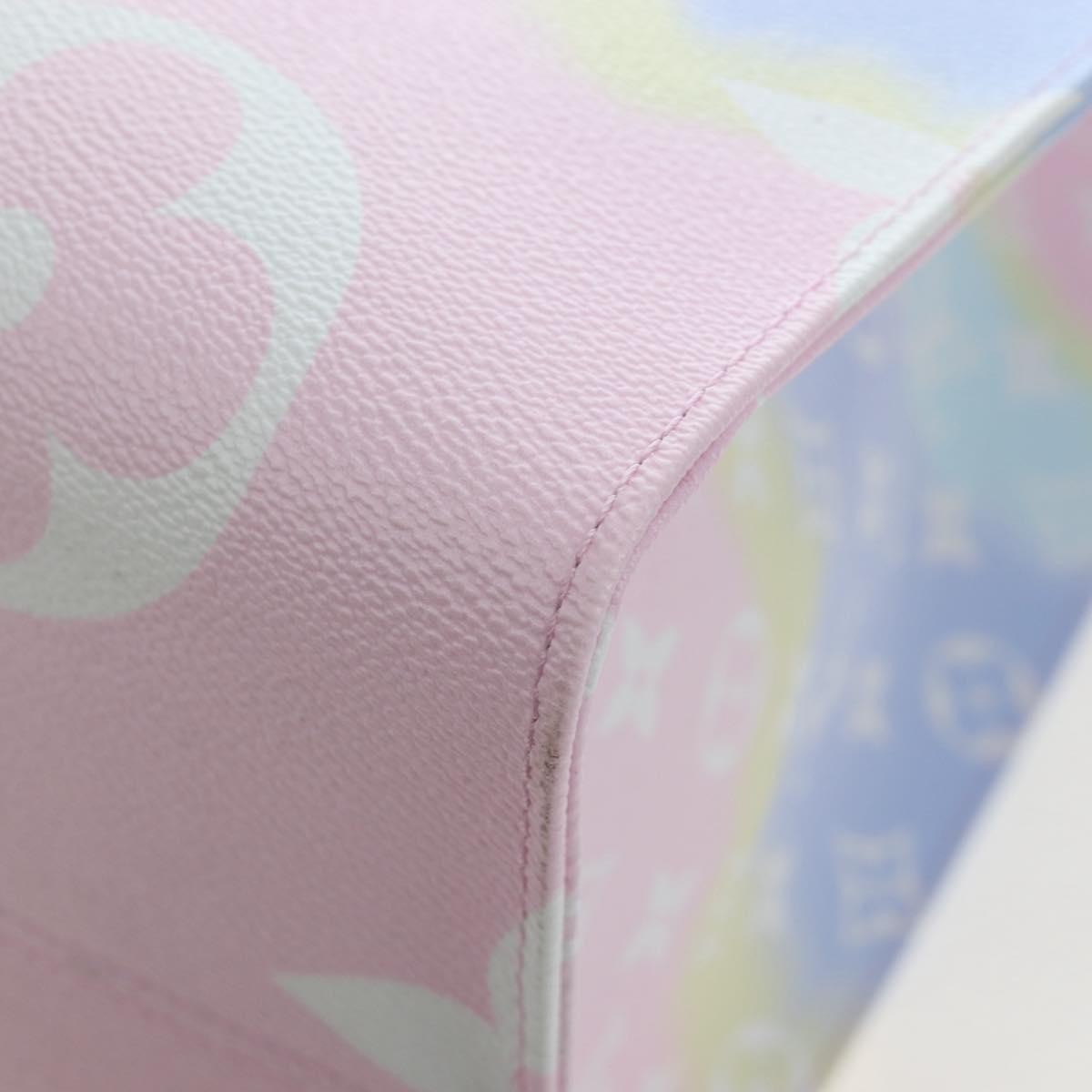 Louis Vuitton Onthego Tote Limited Edition Cities Escale Monogram Giant Pink Canvas Tote Bag Bag (Pre-Owned)