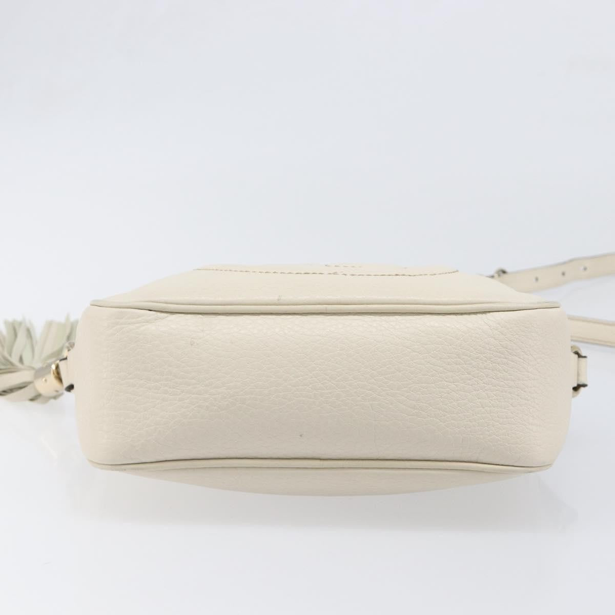 Gucci Soho Disco Leather White Leather Shoulder Bag Bag (Pre-Owned)