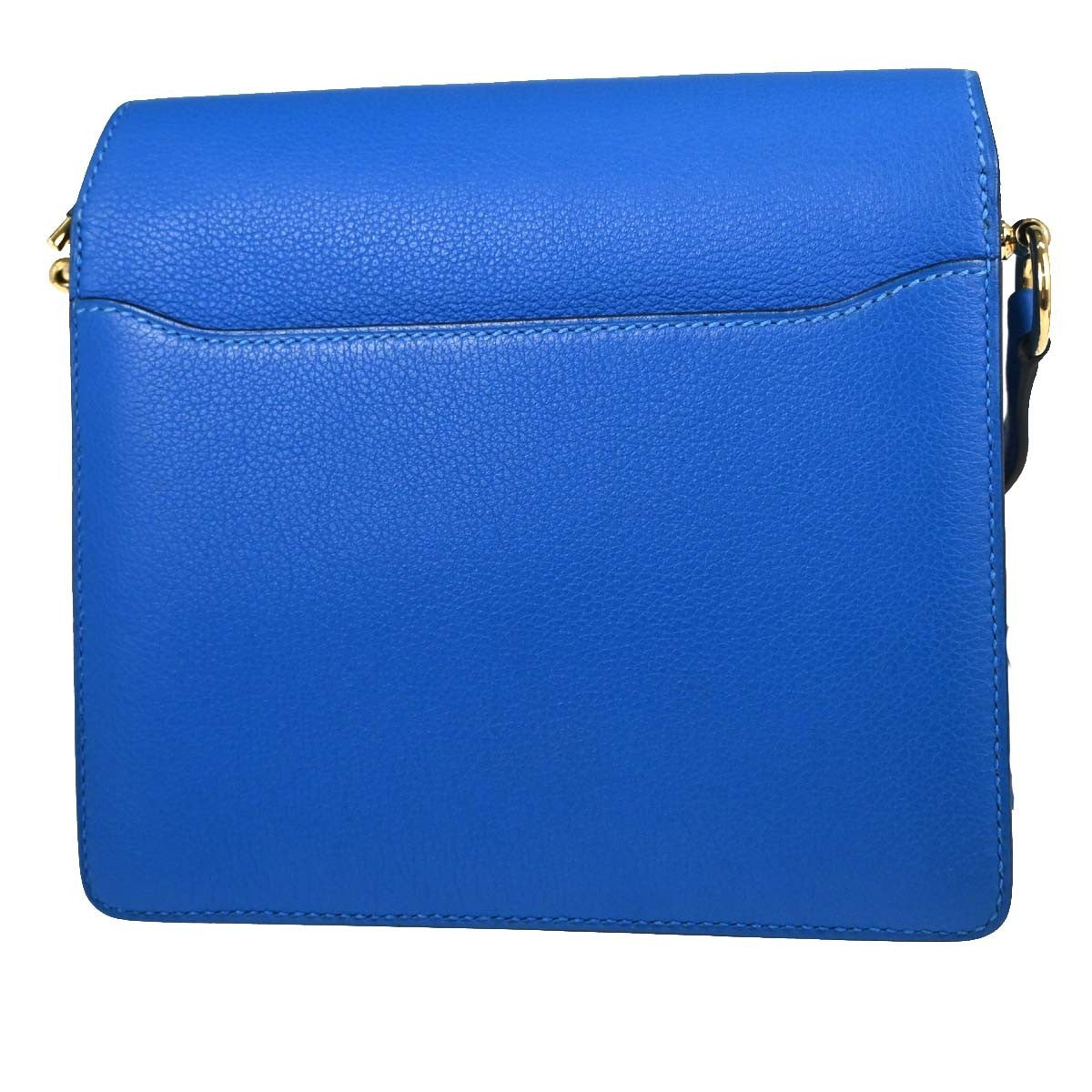 Hermes Roulis Evercolor Blue Leather Handbag (Pre-Owned)