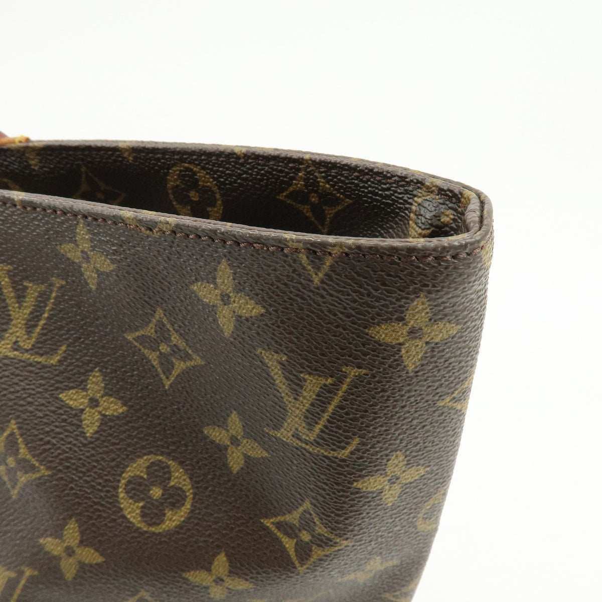 Louis Vuitton Shopping Sac Monogram Canvas Brown Canvas Handbag (Pre-Owned)