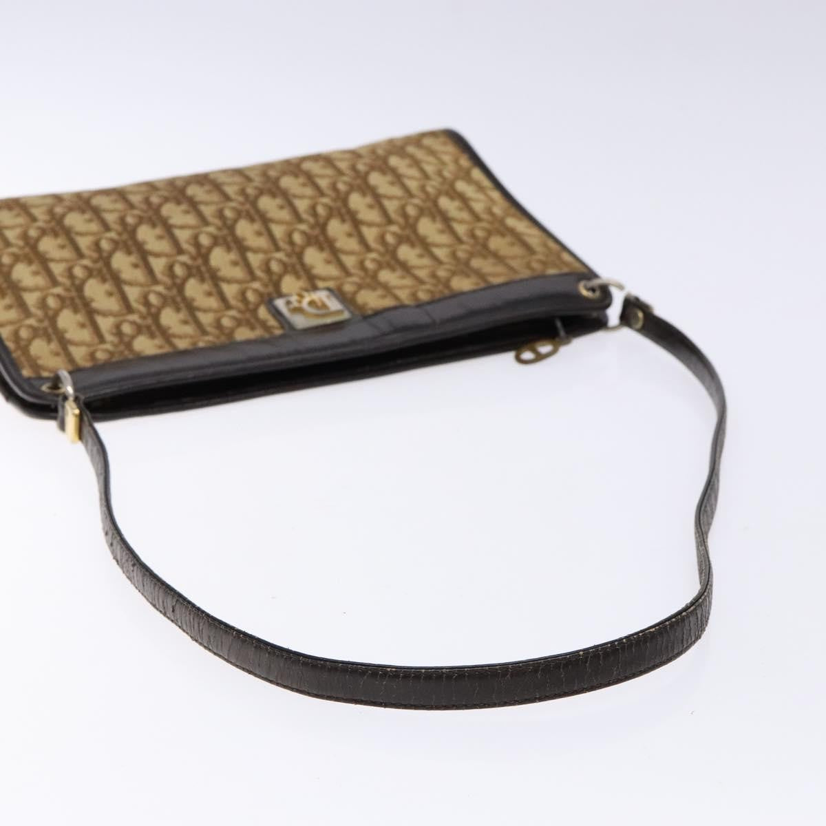Christian Dior Vintage Trotter Canvas Brown Canvas Bag (Pre-Owned)