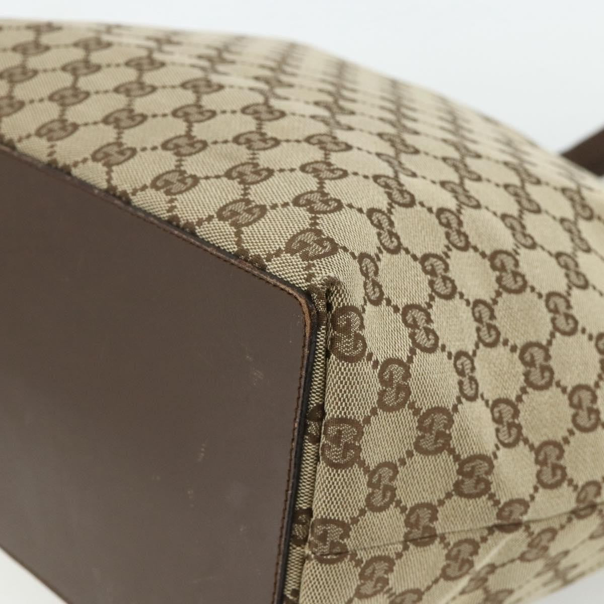 Gucci Vertical Tote Gg Canvas Beige Canvas Tote Bag Bag (Pre-Owned)
