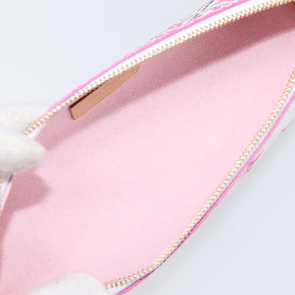 Louis Vuitton Elizabeth Pencil Limited Edition Escale Monogram Giant Pink Canvas Clutche & Pouche Bag (Pre-Owned)