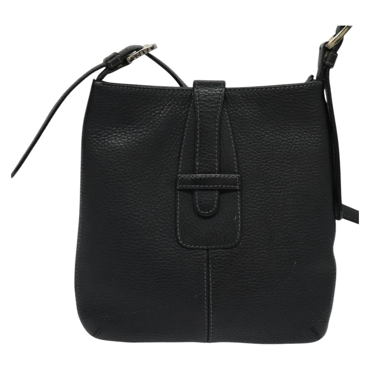 Loewe Vintage Leather Black Leather Shoulder Bag Bag (Pre-Owned)