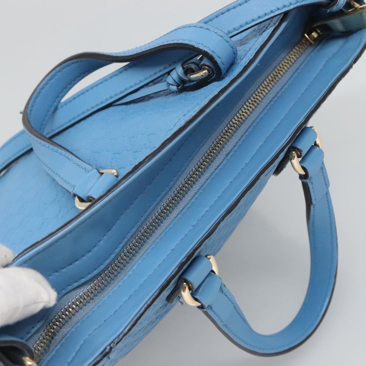 Gucci Bree Convertible Tote Microguccissima Leather Blue Leather Tote Bag Bag (Pre-Owned)