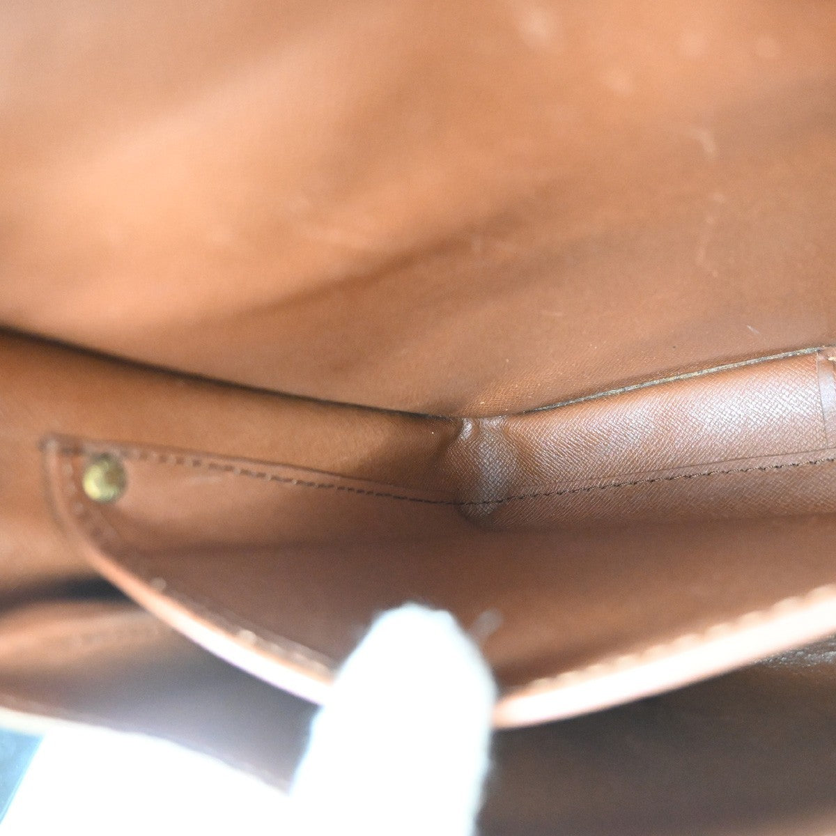 Louis Vuitton Cartouchiere Monogram Canvas Brown Canvas Shoulder Bag Bag (Pre-Owned)