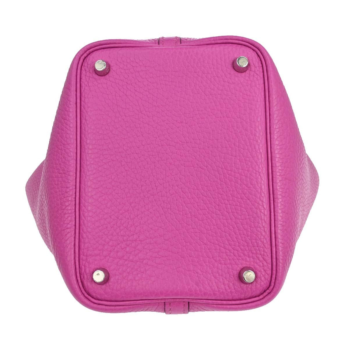Hermes Picotin Lock Clemence Pink Leather Handbag (Pre-Owned)