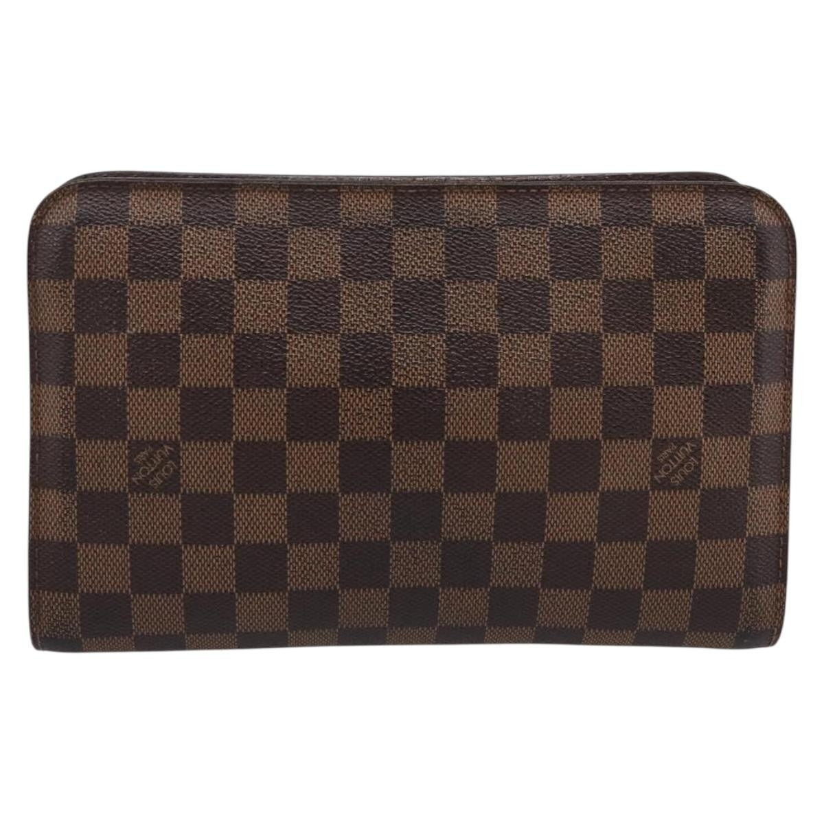 Louis Vuitton Pochette Saint Louis Damier Brown Canvas Clutche & Pouche Bag (Pre-Owned)