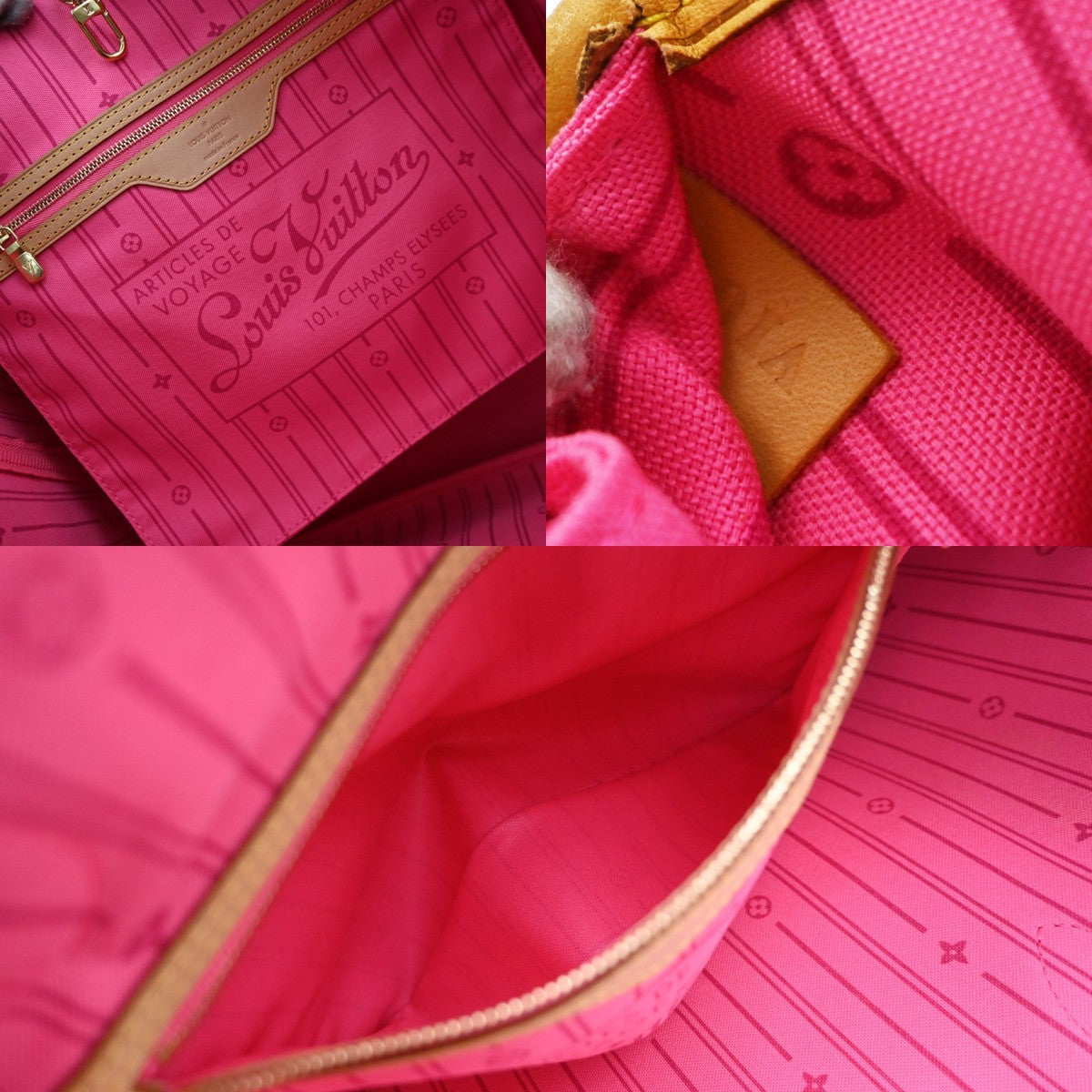 Louis Vuitton Neverfull Limited Edition Monogram Roses Multicolour Canvas Tote Bag Bag (Pre-Owned)
