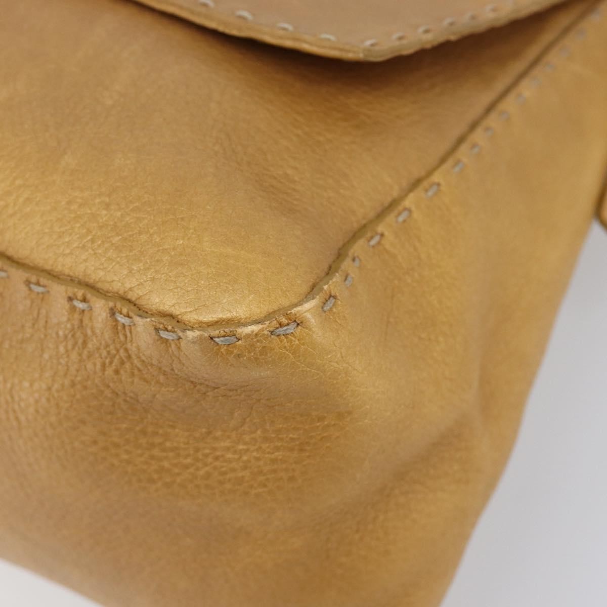 Fendi Selleria Leather Brown Leather Shoulder Bag Bag (Pre-Owned)