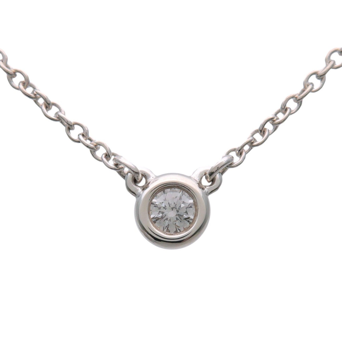 Tiffany & Co. Elsa Peretti Diamonds By The Yard Platinum With Diamond Silver Silver Bracelet Jewelry (Pre-Owned)