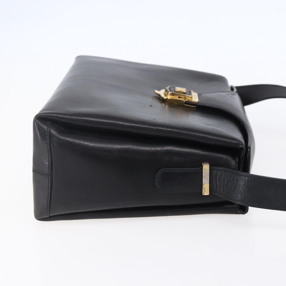 Celine Vintage Leather Black Leather Shoulder Bag Bag (Pre-Owned)