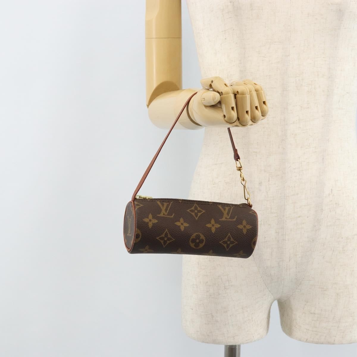 Louis Vuitton Papillon Pochette Monogram Canvas Brown Canvas Clutche & Pouche Bag (Pre-Owned)