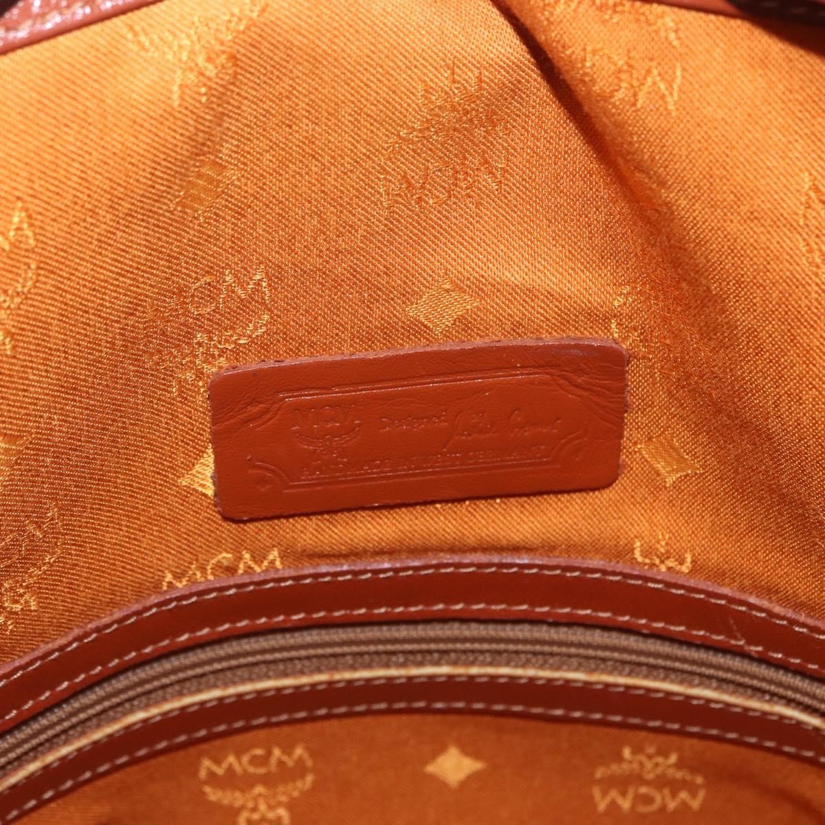 MCM Drawstring Leather Brown Leather Shoulder Bag Bag (Pre-Owned)