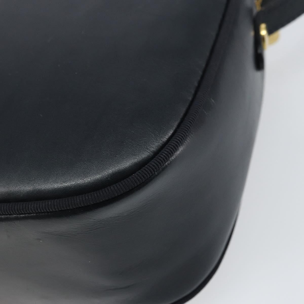 Salvatore Ferragamo Vala Leather Navy Leather Shoulder Bag Bag (Pre-Owned)