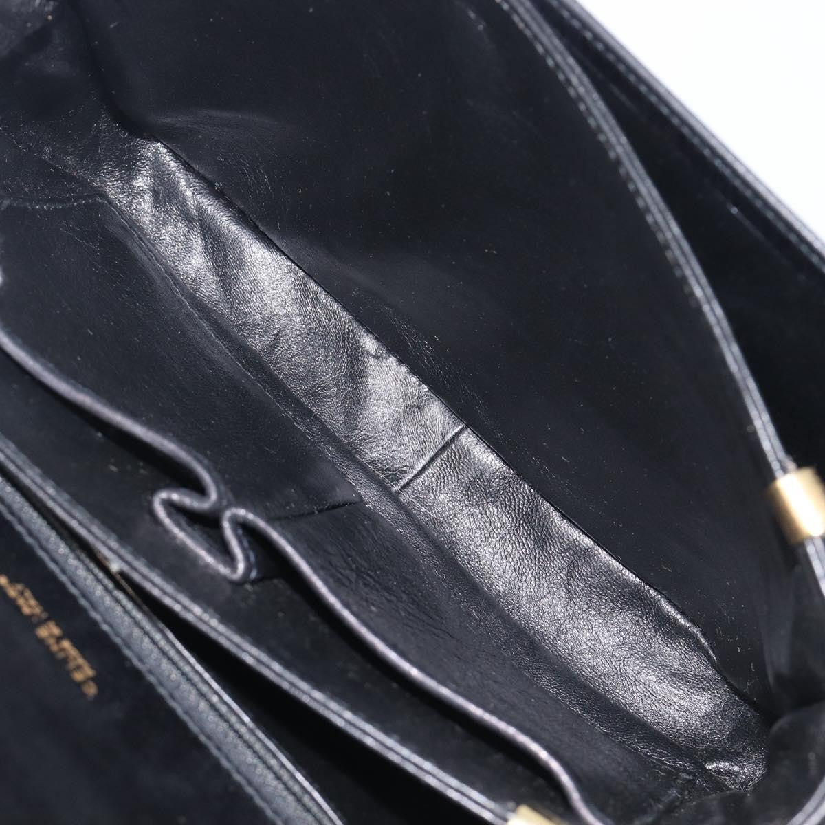 Celine Horse Carriage Leather Black Leather Shoulder Bag Bag (Pre-Owned)