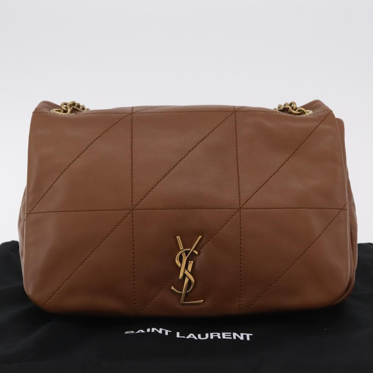 Saint Laurent Jamie 4.3 Quilted Leather Brown Leather Shoulder Bag Bag (Pre-Owned)